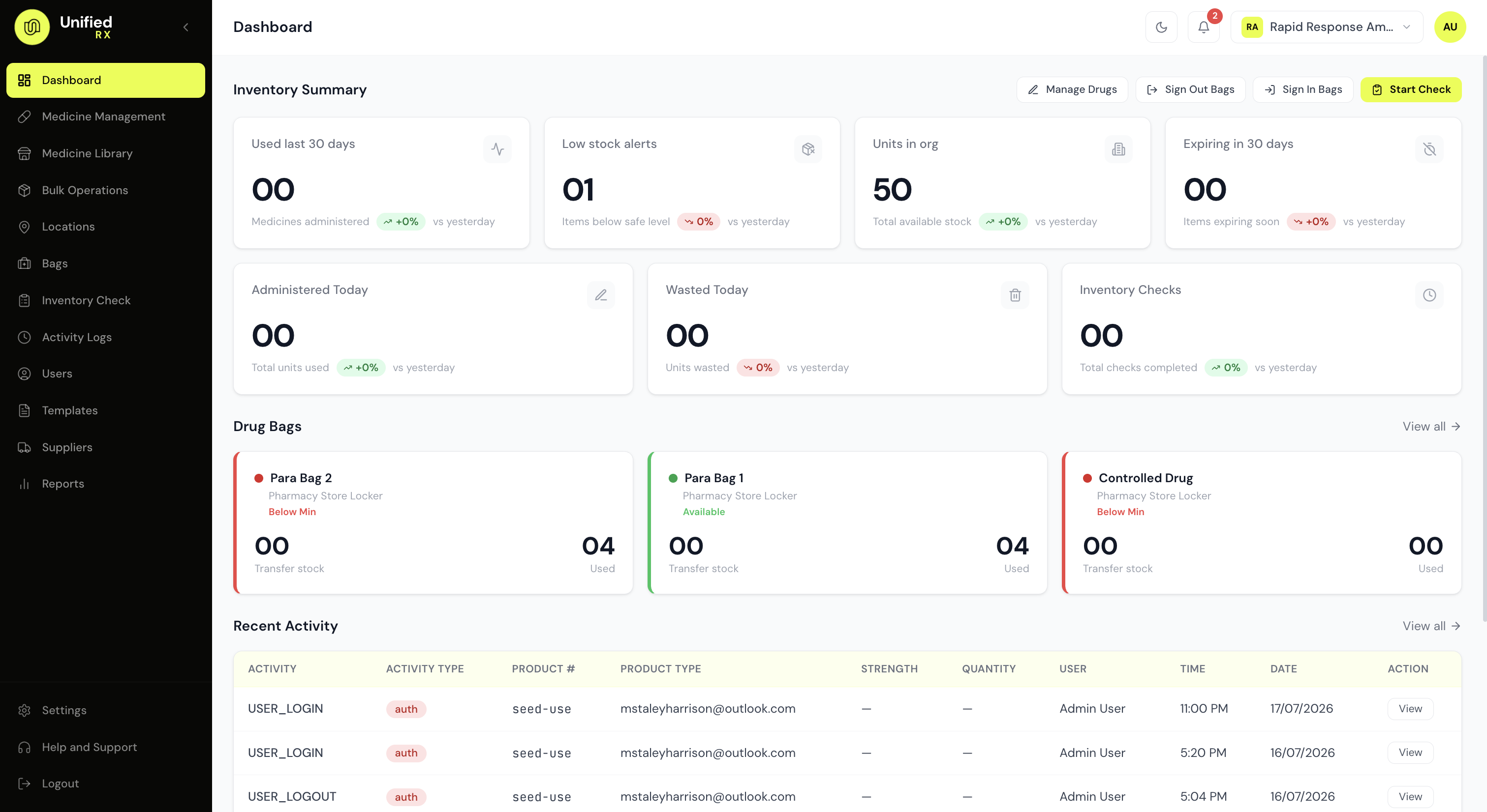 Medicine Tracking System